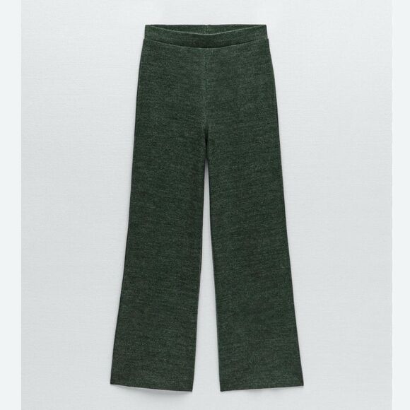 Zara Wide Leg Green Pants(Size Small) - Picture 7 of 8